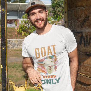T-shirt Goat Lover   Vibes de chèvre uniquement