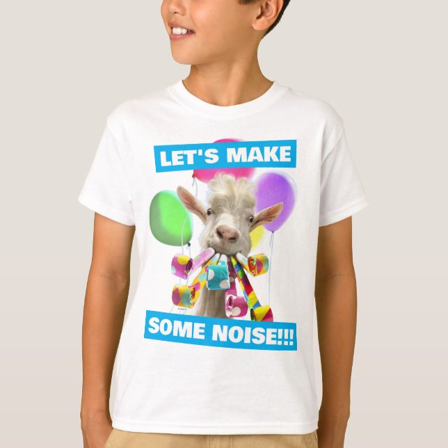 T-shirt Goat with Party Blowers (Devant)