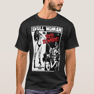 T-shirt Goatess Doomwych Skull Woman vs Red Zombie