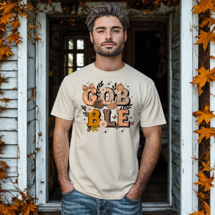 T-shirt Gobble automne vacances Boho Thanksgiving