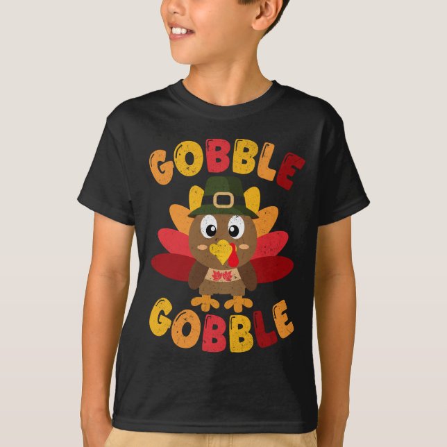 T-shirt Gobble Gobble Thanksgiving (Devant)