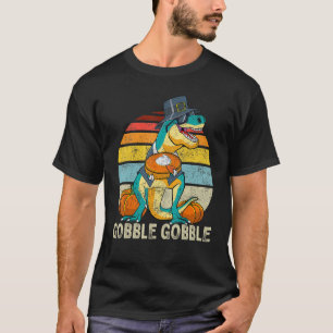 T-shirt Gobble Gobble Thanksgiving Boys Dinosaur T Rex Kid