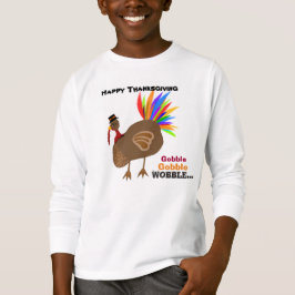 T-shirt Gobble Gobble Wobble Thankgiving Turquie