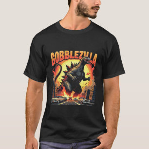 T-shirt Gobblezilla Éffrayant Turquie Thanksgiving Gobble