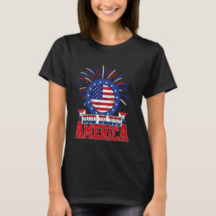 T-shirt God Bless America Independence Day USA Patriot 4e