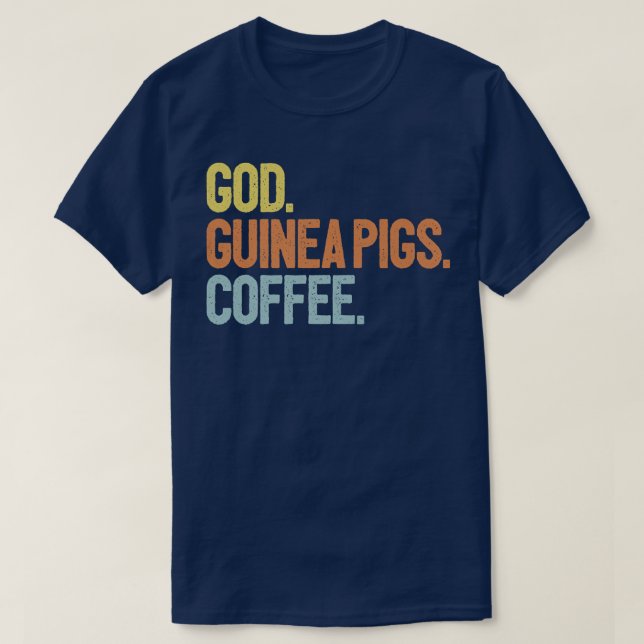 T-shirt God Coffee Guinea Pigs Premium  (Design devant)