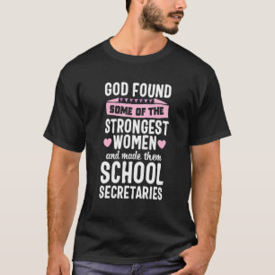 T-shirt God Found Femme Secrétaire de l'école Greffier app