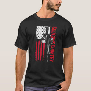 T-shirt God Guns Country Ar15 Gun Rights America 2nd Amend