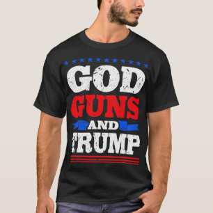 T-shirt God Guns Et Trump Donald Trump Partisans