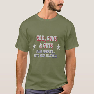 T-shirt God Guns & Guts