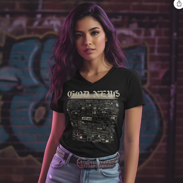 T-shirt GOD NEWS Vintage Tee (Créateur téléchargé)