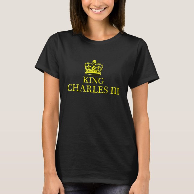 T-shirt God Save The King King Charles III (Devant)