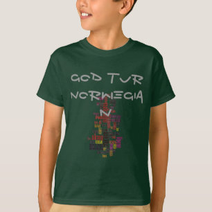 T-shirt God Tur Norwegian Personnaliser Produit