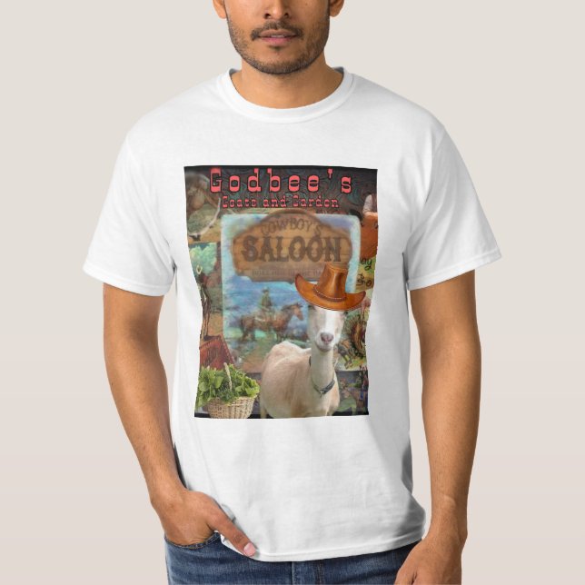 T-shirt Godbee's Goats and Garden (Devant)