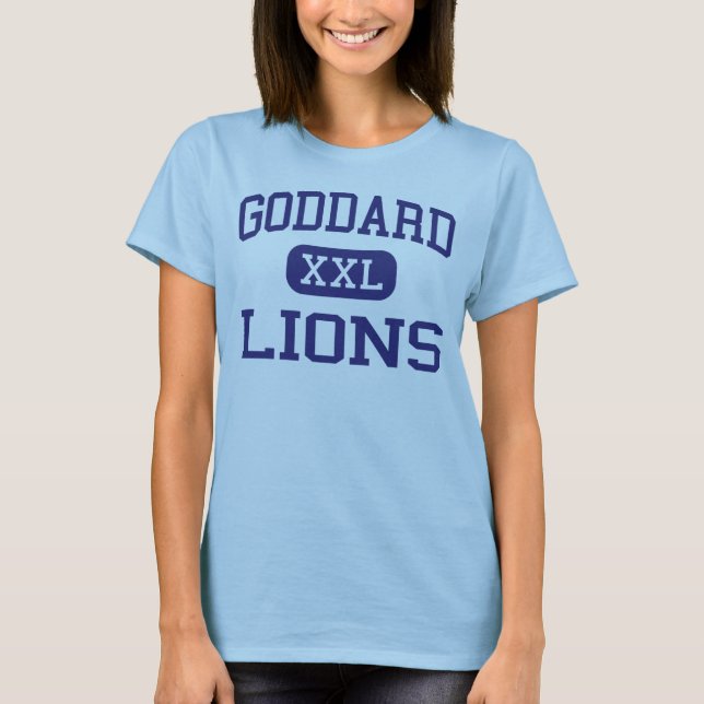 T-shirt Goddard - lions - lycée - Goddard le Kansas (Devant)