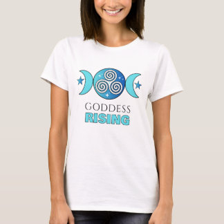 T-shirt Goddess Rising Turquoise & Blue Ocean Tee