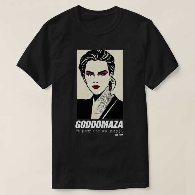 T-SHIRT GODDOMAZA EST. 1985 PT. 5 NOIR TEE (Design devant)