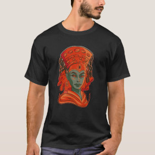 T-shirt Godess népalaise Kumari Bust Statue Népal He