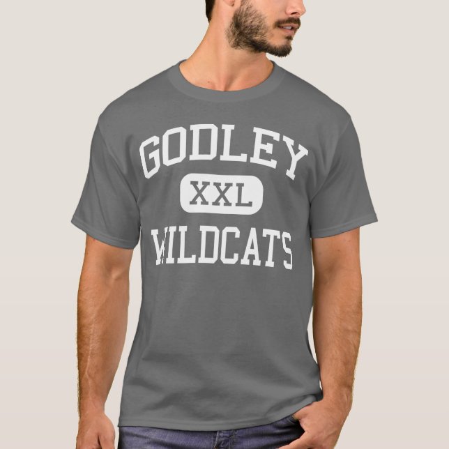 T-shirt Godley - chats sauvages - lycée - Godley le Texas (Devant)