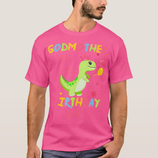 T-shirt Godmère De La Fille Anniversaire Chemise Dinosaur 