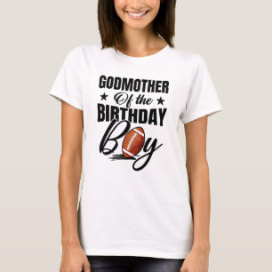 T-shirt Godmère De L'Anniversaire Garçon Football 1er Anni