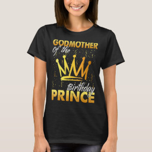 T-shirt Godmère De L'Anniversaire Prince Garçons Fils Anni