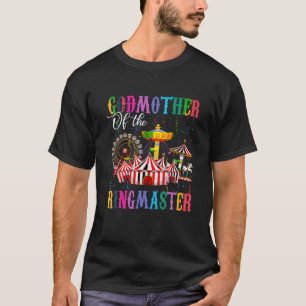 T-shirt Godmère De L'Anniversaire Ringmaster Garçon Circus