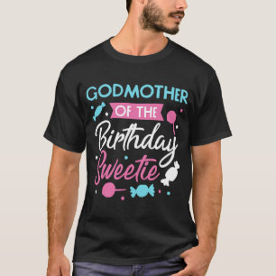 T-shirt Godmère De L'Anniversaire Sweetie Candy Anniversai