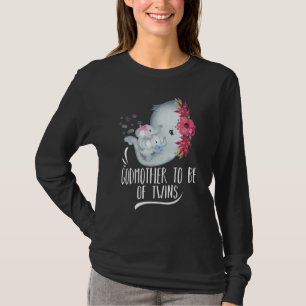 T-shirt Godmère d'être de jumeaux un garçon une fille Baby