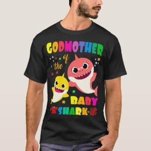 T-shirt Godmère Du Bébé Requin Anniversaire Maman Requin _