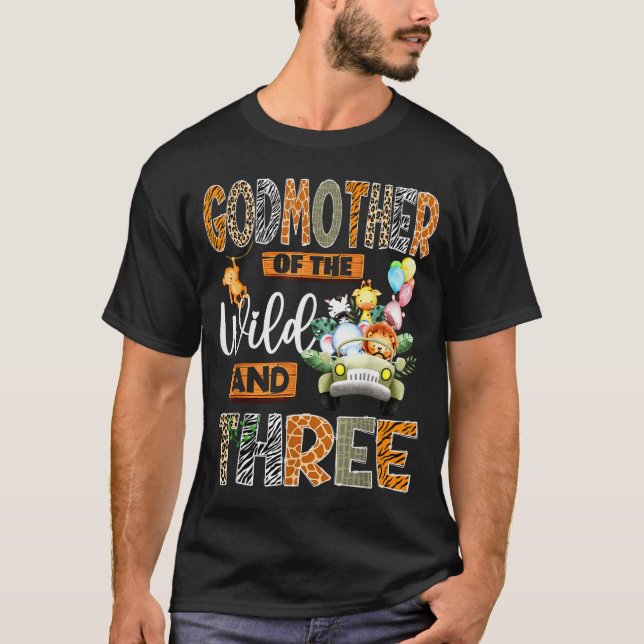T-shirt Godmother Of The Wild &amp; Three 3rd Birthday Boy (Devant)