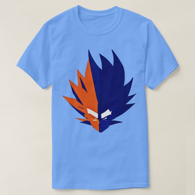 T-shirt Goku et Vegeta unis La fusion libérée (Design devant)