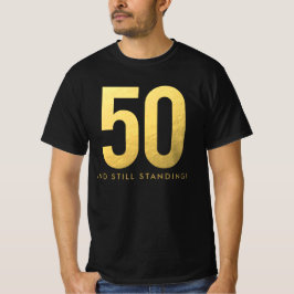 T-shirt Gold 50th Mariage Anniversary Party