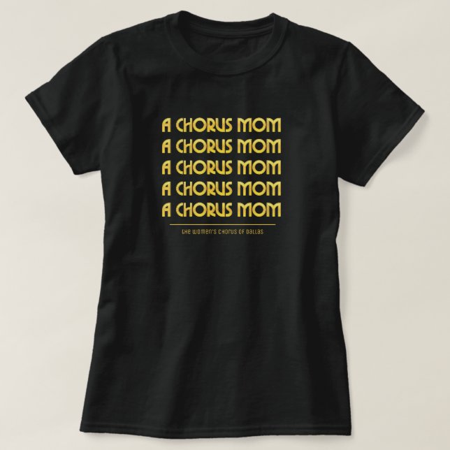 T-shirt Gold A Chorus Maman (Design devant)