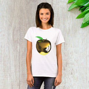 T-shirt Gold Apple Womens