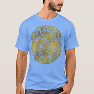 T-shirt Gold Aztec Inca calendrier maya