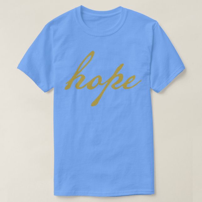 T-shirt Gold Christmas Hope Minimal Typographie (Design devant)