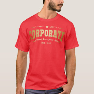 T-shirt Gold Corporate Executive Lifestyle