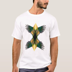 T-shirt Gold Double Wings Diamond Design