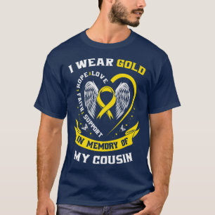 T-shirt Gold Enfance Cancer Sensibilisation Articles Cousi
