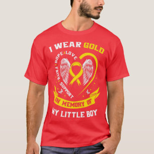 T-shirt Gold Enfance Cancer Sensibilisation Son Petit Garç