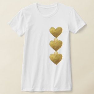 T-shirt Gold Hearts