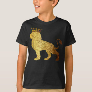 T-shirt Gold Lion King Animaux sauvages