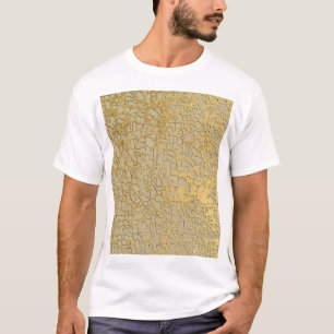 T-shirt Gold Marbling : Grunge Texture Design