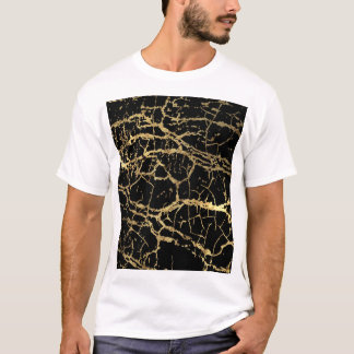 T-shirt Gold Marbling Texture : Elément Design Luxe