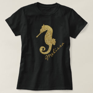 T-shirt Gold Seahorse Personnalisé