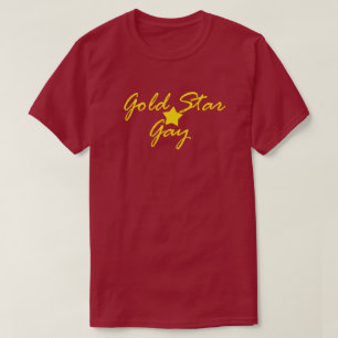 T-SHIRT GOLD STAR GAY