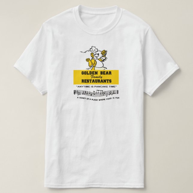 T-shirt Golden Bear Restaurants, Illinois (Design devant)