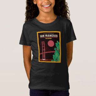 T-Shirt Golden gate bridge la nuit