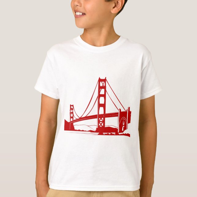 T-shirt Golden gate bridge - San Francisco, CA (Devant)
